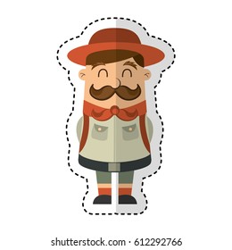 boy scout character icon