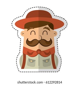 boy scout character icon