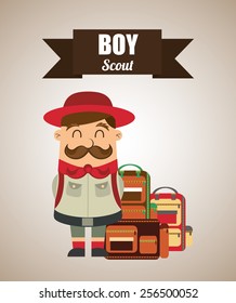 boy scout design, vector illustration eps10 graphic 