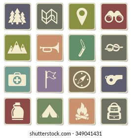 Boy Scout Label Icons For Web