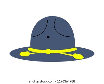 Boy scout military officer hat
