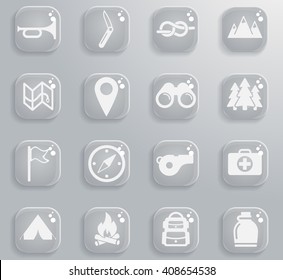 Boy scout simply symbols for web icons