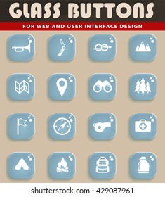 Boy scout simply symbols for web icons