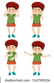 A boy shmoney dance move illustration