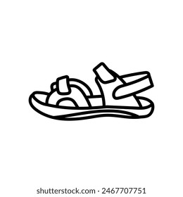 Icono aislado del zapato del niño, Ilustración vectorial