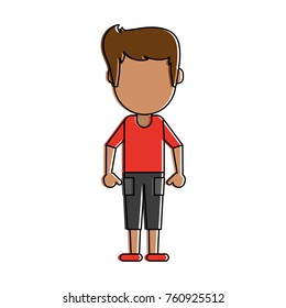 Boy with short pants avatar