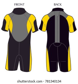 Boy Short sleeve wetsuit