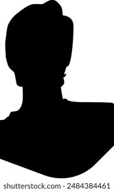 boy in silhouette black and white