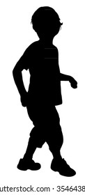 Boy Silhouette Vector Stock Vector (Royalty Free) 354643865 | Shutterstock