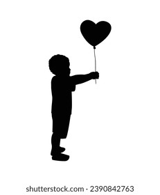 Boy silhouette. Vector silhouette of young boy on white background. black silhouette boy isolated on white background. vector illustration. cutout boy. teenager hand drawn design.