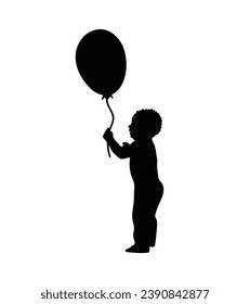 Boy silhouette. Vector silhouette of young boy on white background. black silhouette boy isolated on white background. vector illustration. cutout boy. teenager hand drawn design.