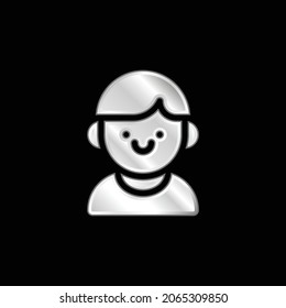 Junge silberne Metallsymbol