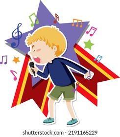 clipart boy singing riptide