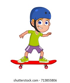 boy skateboarding 