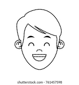 Boy smiling cartoon