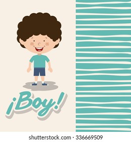 boy smiling design, vector illustration eps10 graphic 