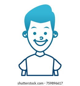 Boy smiling profile