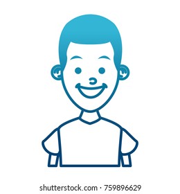 Boy smiling profile