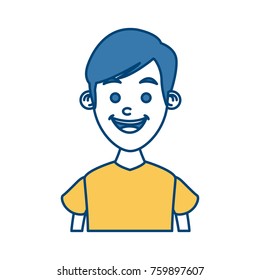 Boy smiling profile