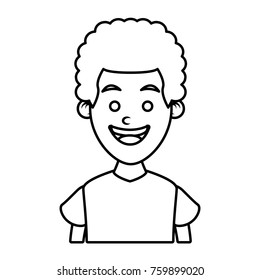 Boy smiling profile