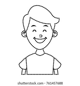 Boy smiling profile