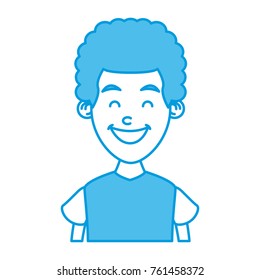 Boy smiling profile