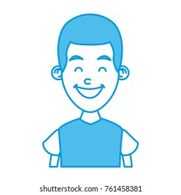 Boy smiling profile