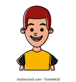 Boy smiling profile