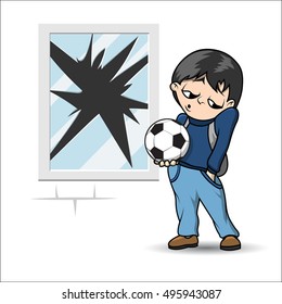 Boy with soccer ball