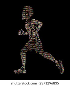 A Boy Start Running Action Sport Graphic Vector