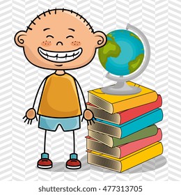 boy student books global