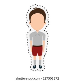 boy student character isolated icon