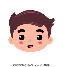 Boy Student Face for education and learning themed designs