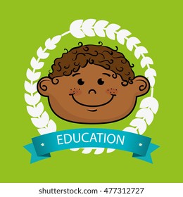 boy student graduation icon