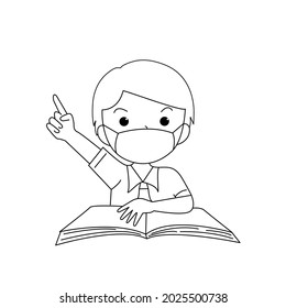 Estudio de estudio de niños mano alzada
