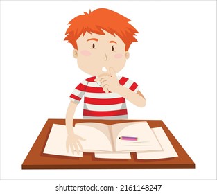 Libro de estudio del niño sobre el carácter de la tabla