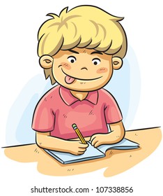 Boy Studying