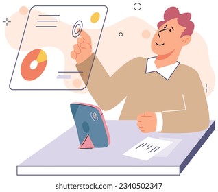 Boy studying online with phone. Student at home with distance learning, online education classes for children. Pupil having class on digital gadget smartphone. E-learning for schoolchild with tablet