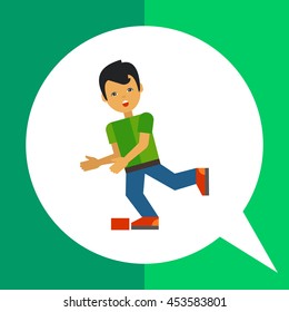Boy Stumbling Vector Icon