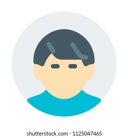 boy with stylish haircut