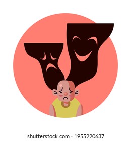 A boy suffering from personality disorder