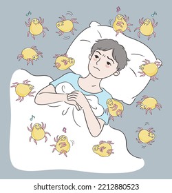 Boy suffers from insomnia due to mites