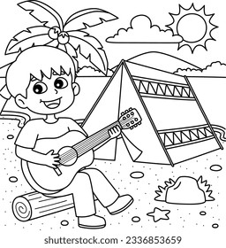 Kinderzimmer Sommercampingplatz für Kinder