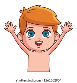 boy in summer cartoon