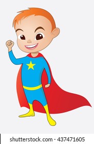 Boy super hero blue suite