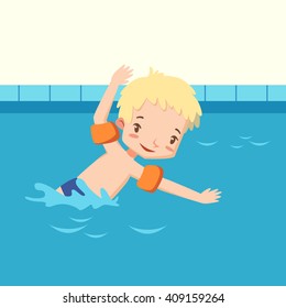 Boy In A Swimming Pool