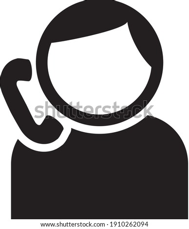 boy talking icon illustration isolated vector sign symbol