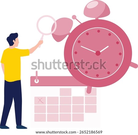 The boy taps his foot restlessly, glancing at the clock, eagerly awaiting the passing of time.
