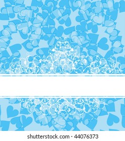 Boy template with hearts