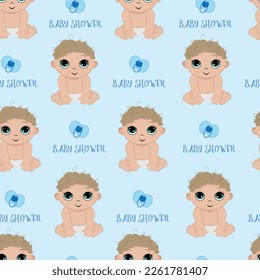  Plantilla de chico. Fondos impecables. Impresión textil. Ilustración vectorial.